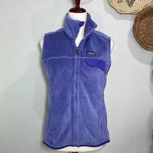 Patagonia Synchilla Women's Fleece Zip Up Vest  Purple #25546 Size Medium